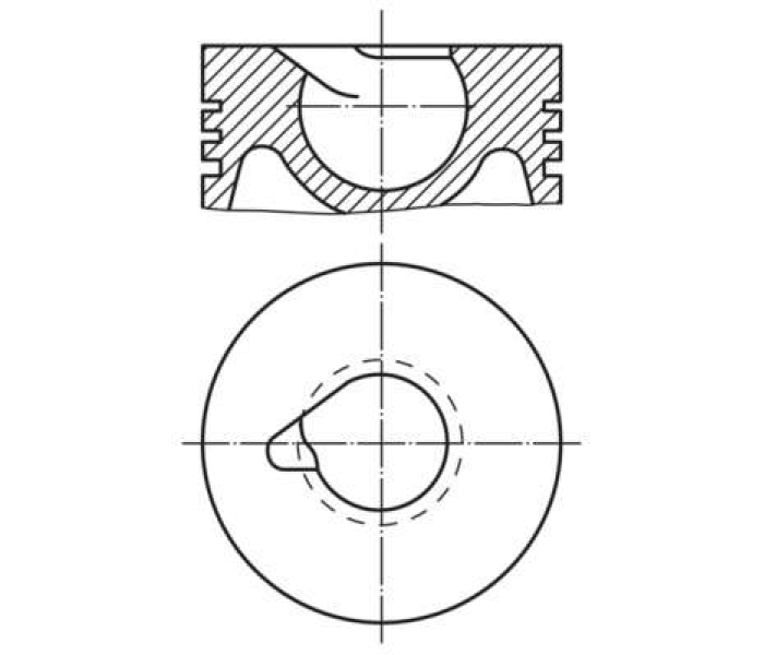 Поршень MAN D0224-0226 (Б.У) 102,5mm