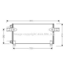 Радиатор кондиционера MAN TGA. TGX. TGS (Б.У)
