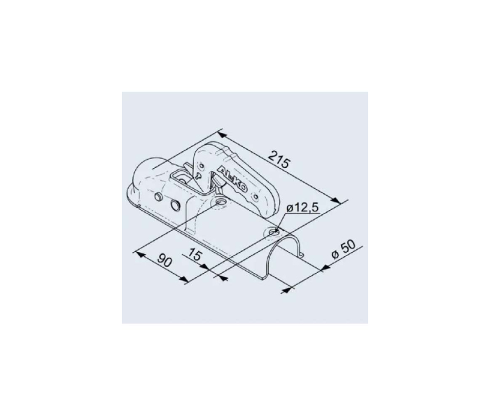Замковое сцепное устройство (круглое дышло)