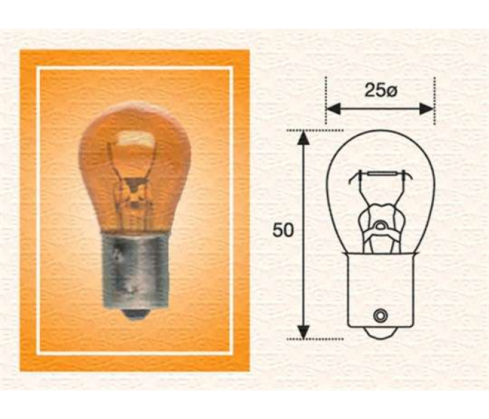 Лампочка 24V21W (оранжевая)