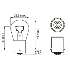 Лампочка 12V P21W